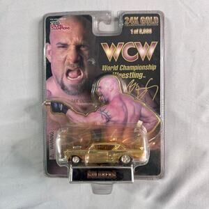 WCW Goldberg 24K Gold Championship Edition Die Cast Car Racing 1 of 9,999